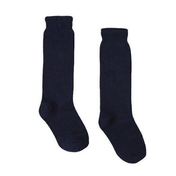 Chaussettes Medium College de couleur Marine 2