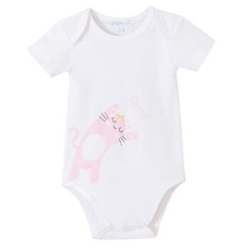 Bodies bébé-Lot de 2 Pcs-Gatitta rose 2