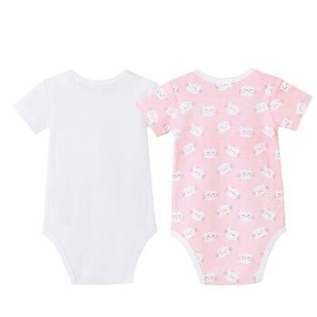 Bodies bébé-Lot de 2 Pcs-Gatitta rose 4