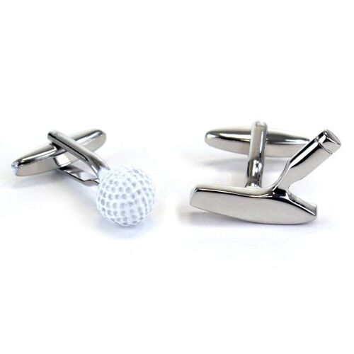 Golf Ball and Putter Cufflinks