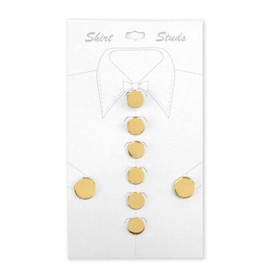 Gilt Finish Cufflinks and Dress Stud Set