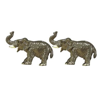 Elephant Cufflinks With Swarovski Crystal Eyes