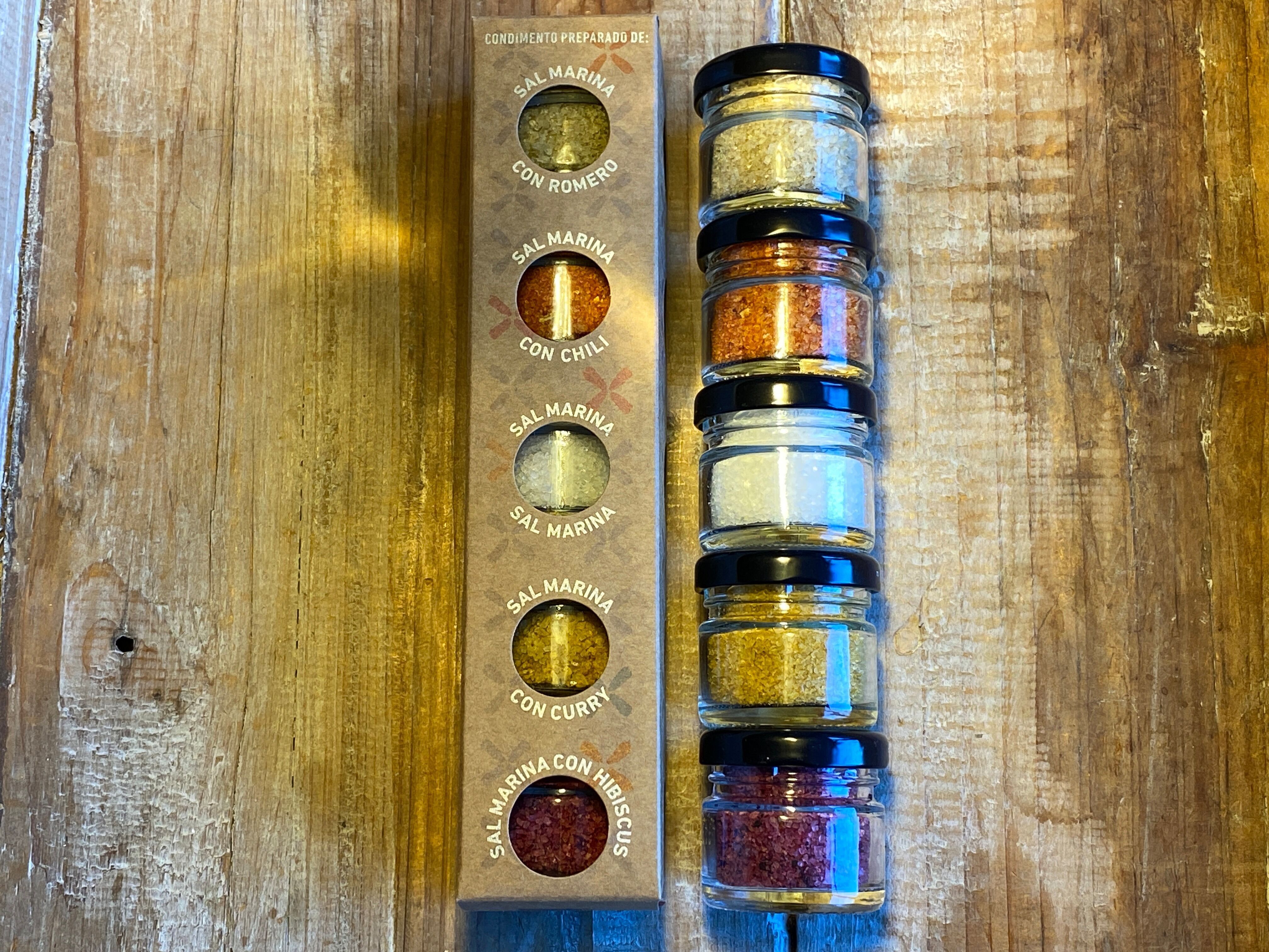 SET DI 5 SALE MARINO N.2 DI MALLORCA DI GLOSA MARINA 5 x 25 g