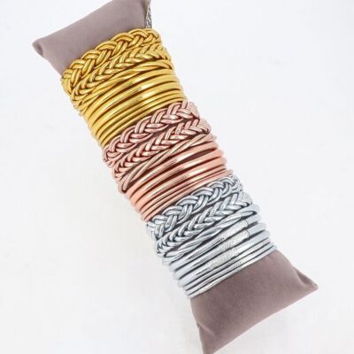 Kit de 27 brazaletes budistas mixtos - Multicolor