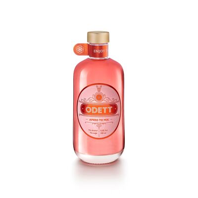 Odett - Apero to mix - Gin - Rasperry & Rose petals - Carrotte noire - 500ml.