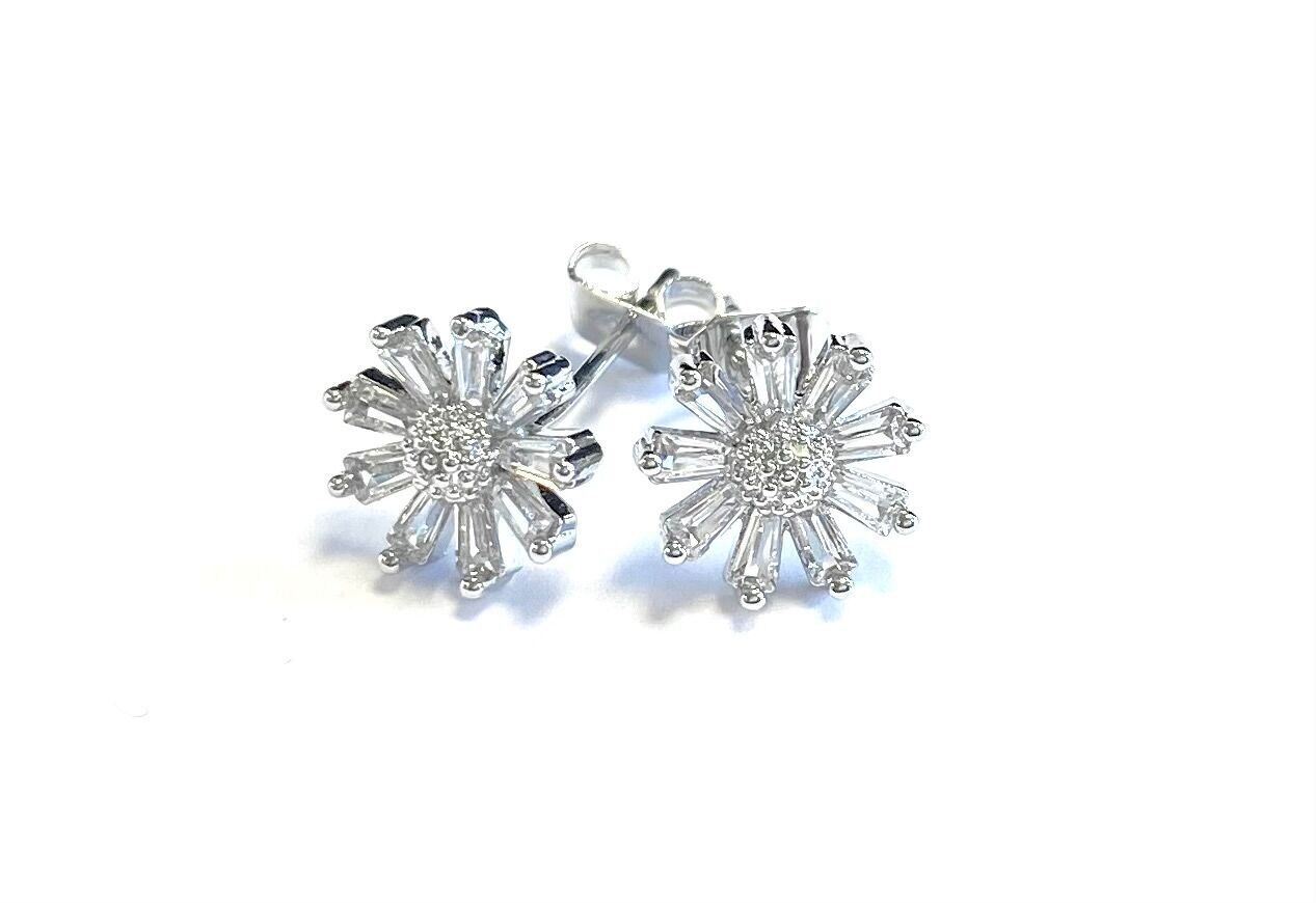 Pendientes margarita de diamantes