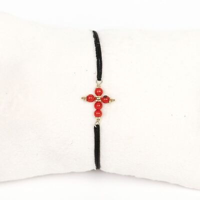 PULSERA CORAL CORAL NEGRO