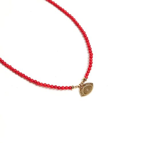 COLLIER CORAIL OEIL