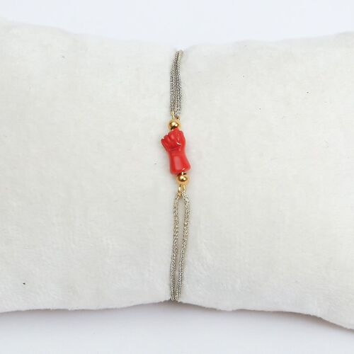 BRACELET MAIN CORAIL DORE