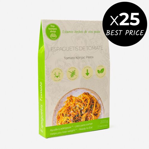 PACK 25 x Espaguetis konjac tomate