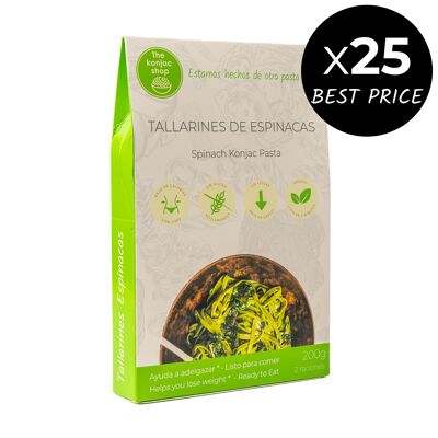 PACK 25 x Spinach konjac noodles