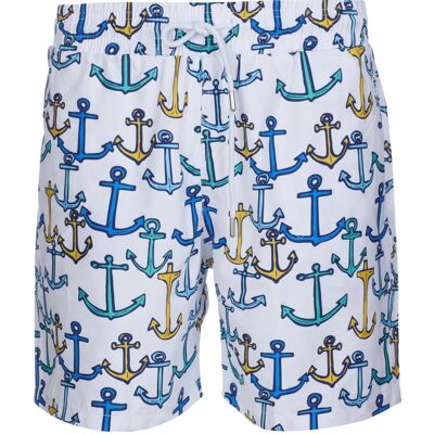 Aramis: Anchor Print Swim Shorts, quick drying