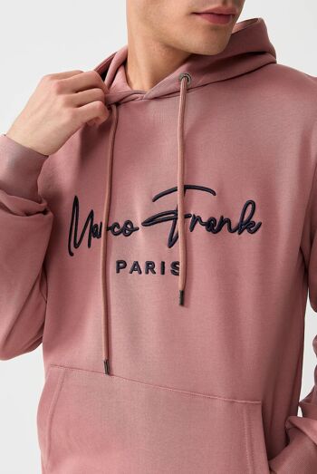 Fontaine : Sweat à Capuche Avec Logo Signature Brodé 4