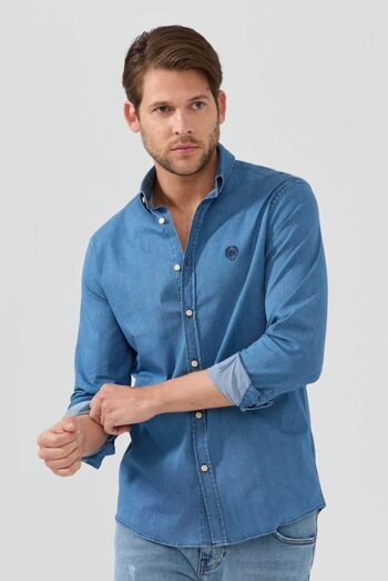 Wisconsin : Chemise en Jean Coupe Classique 6