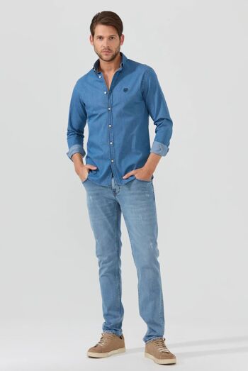 Wisconsin : Chemise en Jean Coupe Classique 8