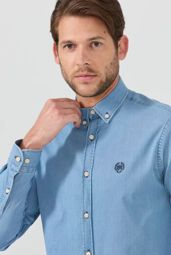 Wisconsin : Chemise en Jean Coupe Classique 9