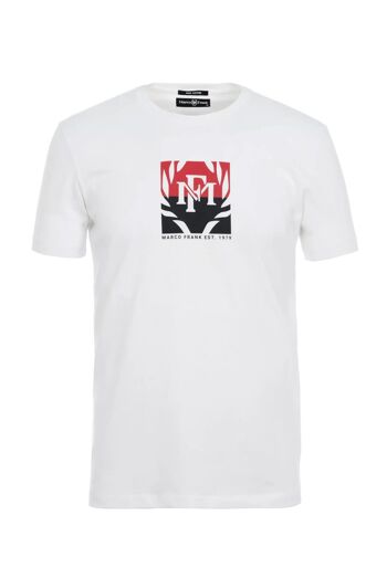 Liam : T-Shirt avec Logo Bicolore Imprimé 1