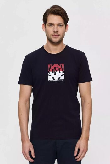 Liam : T-Shirt avec Logo Bicolore Imprimé 2