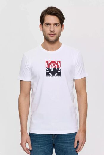 Liam : T-Shirt avec Logo Bicolore Imprimé 8