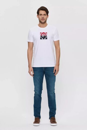 Liam : T-Shirt avec Logo Bicolore Imprimé 9