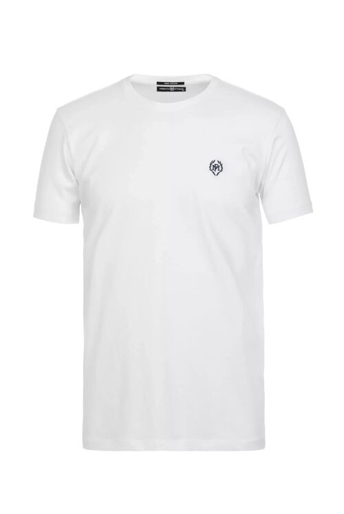 Maxence : T-shirt avec Logo en Couronne Brodé