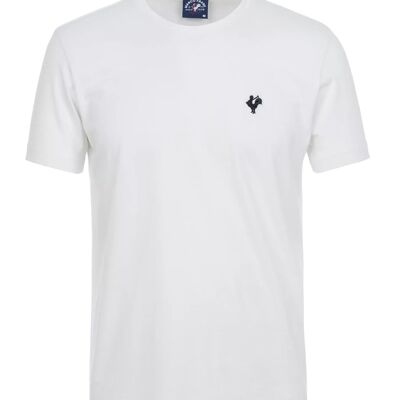 Vincent: T-Shirt mit gesticktem Hahn-Logo