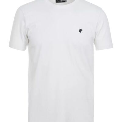 Philippe: T-Shirt with Embroidered MF Logo Monogram