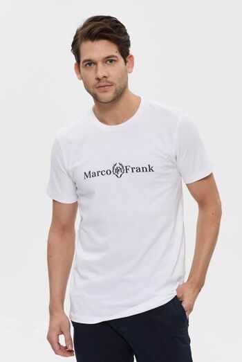 Antoine : T-Shirt avec Logo Couronne Blanc 3