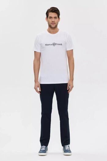 Antoine : T-Shirt avec Logo Couronne Blanc 4
