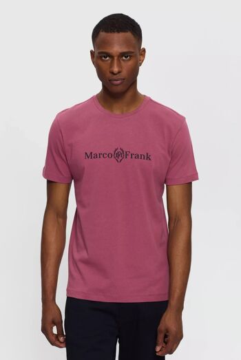 Antoine : T-Shirt avec Logo Couronne Rose foncé 3