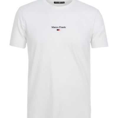 Léo: T-Shirt with Logo and Embroidered Flag