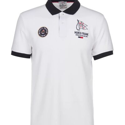 Lucien: Embroidered Polo Shirt with Nautical Pattern