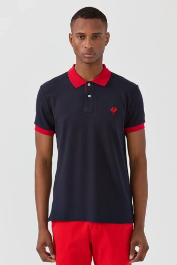 Spencer : Polo avec l’emblématique Logo du Coq Brodé 8