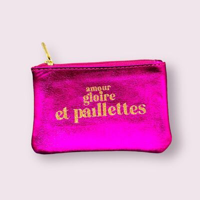 🌸 Zip pouch “Love, Glory and Glitter” ✨