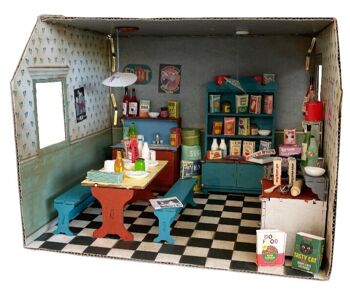 Kit de meubles de maison de poupée bricolage pour enfants - Cuisine (échelle 1:12) - The Mouse Mansion 3