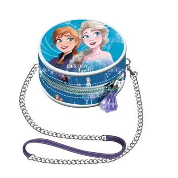 Disney La Reine des Neiges 2 Destiny-Mini Sac à chaîne rond Disney Bleu