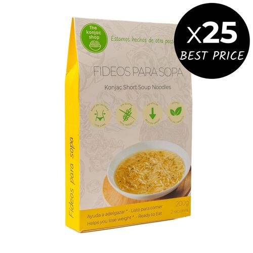 PACK 25 x Fideos konjac para sopa 200 g