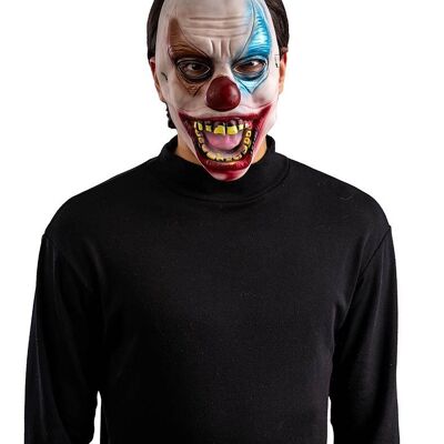 Maschera clown in fingomma con cav.