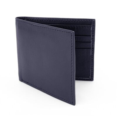 Navy Leather Wallet RFID