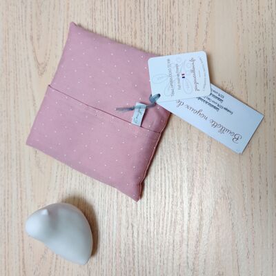 Bouillotte noyaux de cerise  15 x 15 cm - rose