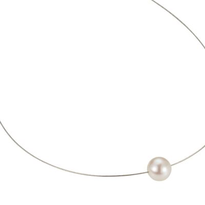 Choker with white freshwater pearl