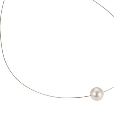 Choker with white freshwater pearl