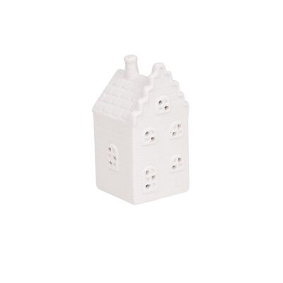 HV Amsterdam Canal House White - 7.5x6.5x12.5cm