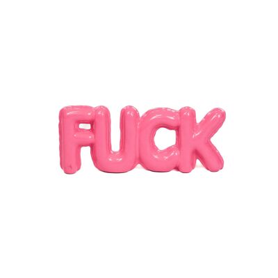 HV Balloon ornament 'Fuck' - 25x3.5x10 cm - Neon Pink