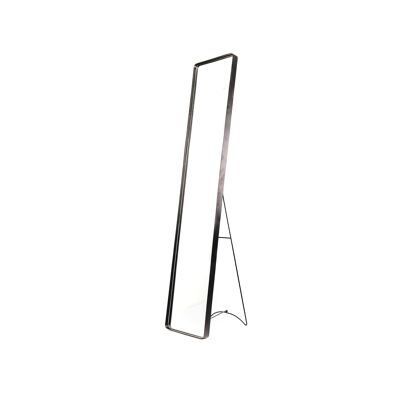 Miroir sur pied en métal noir HV 30x4x150 cm - Noir