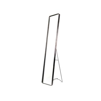 Miroir sur pied en métal noir HV 30x4x150 cm - Noir 1