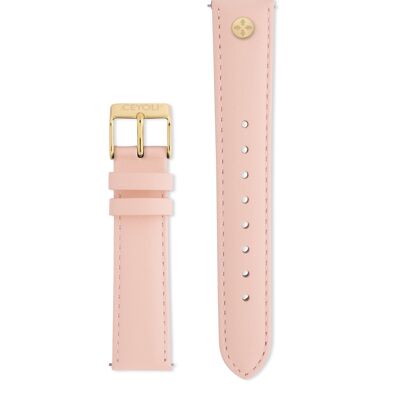 CEYOLI Celebrate Line Schnellwechsel-Armband Easy Release Leder Rose