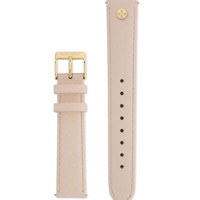 CEYOLI Celebrate Line Schnellwechsel-Armband Easy Release Saffiano Leder Rose