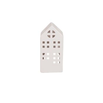 Photophore HV House - Blanc - 7x6x15cm 2