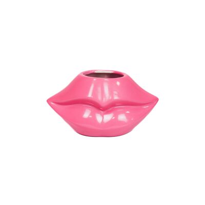 HV Lips Don't Lie Pot – Neon Pink – 21 x 19 x 11 cm